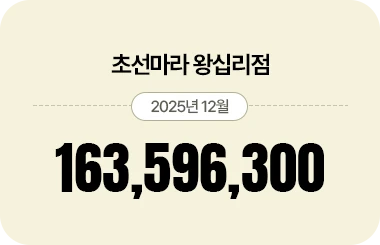 초선마라 매출